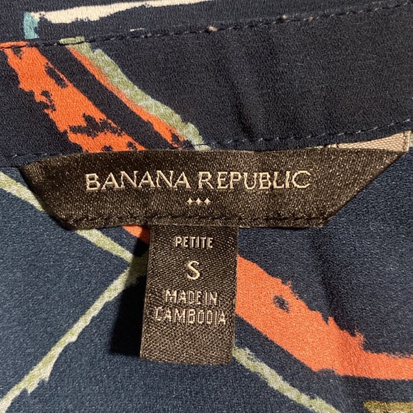Banana Republic Factory Navy with Random Graphic Pattern - Picture 3 of 4